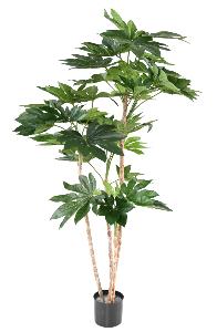 Plante artificielle tropicale Fatsia Japonica - décoration d'intérieur - H.150cm