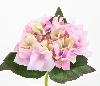 Fleur artificielle Hortensia - composition bouquet - H. 35 cm lilas crème