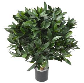 Plante artificielle Laurier boule - feuillage UV résistant - H.55cm vert