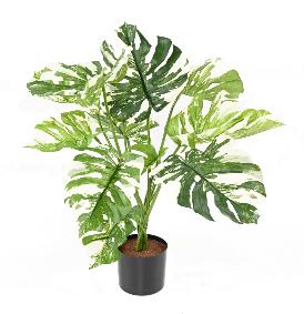 Plante artificielle Philodendron 13F - plante d'intérieur - H.75cm panaché