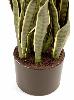 Plante artificielle Sansevieria 30 Feuilles - succulente pour intérieur - H. 110cm vert jaune