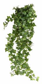 Feuillage artificiel chute de Lierre en piquet - 504 feuilles artificielles - H. 60cm vert