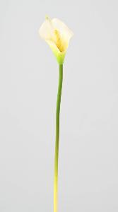 Fleur artificielle (ARUM) Arome - composition bouquet - H.44cm blanc
