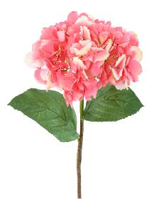 Fleur artificielle Hortensia - création bouquet - H.80cm rose