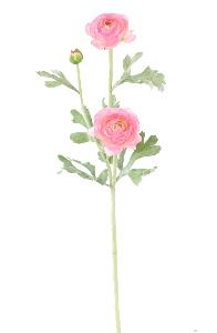 Fleur artificielle Renoncule mini - création de bouquet - H.53cm rose