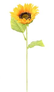 Fleur artificielle Tournesol - décoration d'intérieur - H.66cm jaune