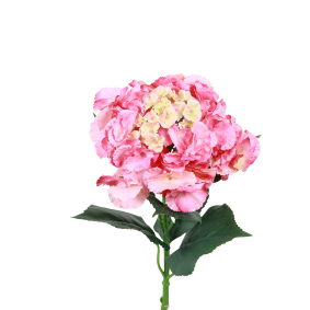 Fleur artificielle tige d'Hortensia - création bouquet - H.68cm rose