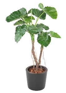 Plante artificielle Alocasia Calidora 2 troncs - décoration d'intérieur - H.130cm