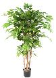Arbre artificiel Charme 5 troncs - plante d'intérieur - H.150cm vert