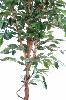 Arbre artificiel Ficus tronc simple - plante synthétique intérieur - H.210cm