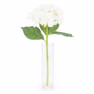Fleur artificielle Hortensia - composition bouquet - H. 38cm blanc
