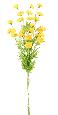 Fleur artificielle coupée Chrysanthème 27 fleurs - décoration intérieure - H.80 cm jaune