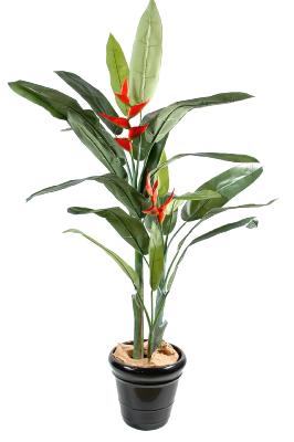 Plante artificielle exotique Héliconia - décoration intérieure - H.180cm