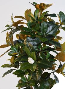 Arbre artificiel fleuri Magnolia 8 Fleurs - plante d'intérieur - H.185cm blanc