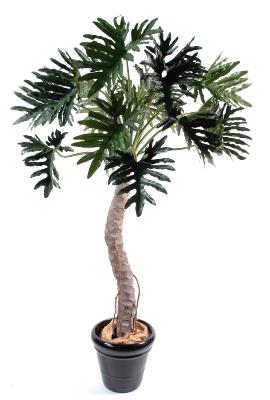 Arbre artificiel tropical Philodendron Selloum - plante d'intérieur - H.210cm vert