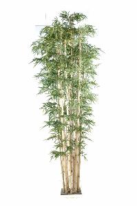 Bambou artificiel Géant 20 cannes naturelles - intérieur - H.380cm vert