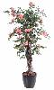 Plante artificielle fleurie Bougainvillier - arbre semi-naturel d'intérieur - H.150cm rose