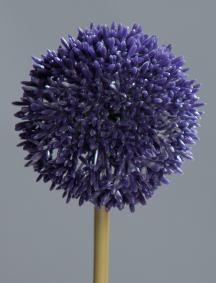 Fleur artificielle Allium ail d'ornement - composition bouquet - H.67cm lavande