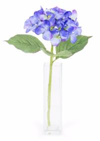 Fleur artificielle Hortensia - composition bouquet - H. 38cm bleu