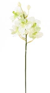 Fleur artificielle Orchidée Vanda Fresh Touch - haut de gamme - H.70cm blanc
