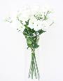 Fleur artificielle coupée Lisianthus 3 fleurs - création de bouquet - H.70cm blanc