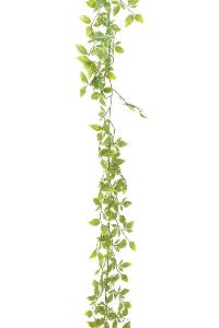 Guirlande artificielle Tradescantia résistant UV - plante pour extérieur - H.195cm vert