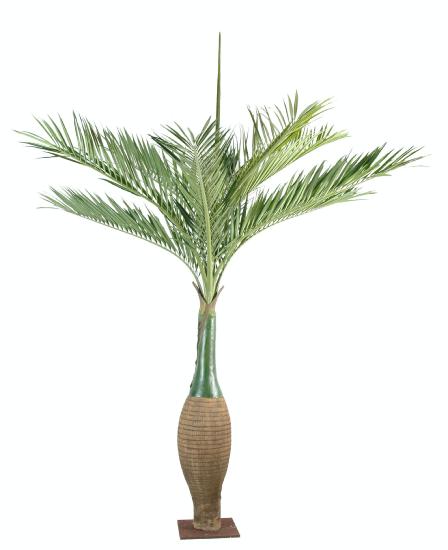 Palmier artificiel forme bouteille - ambiance tropicale - H.260cm vert