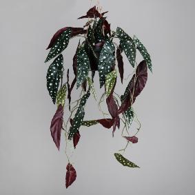 Feuillage artificiel chute de Bégonia Muculata en pot - plante retombante d'intérieur - H.90cm