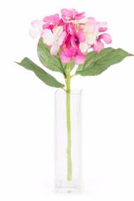 Fleur artificielle Hortensia - composition bouquet - H. 38cm fuchsia