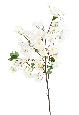 Fleur artificielle branche de cerisier - 85 fleurs 16 feuilles - H.105cm blanc