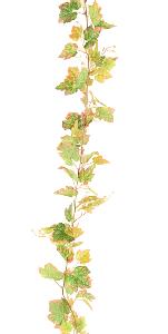 Guirlande artificielle de vigne automne 117 feuilles - décoration d'intérieur - H.200cm