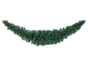 Guirlande artificielle déco de noël - Feuillage synthétique intérieur - H.180cm vert