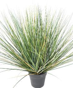 Plante artificielle Herbe New Round en pot - intérieur - H.60cm vert