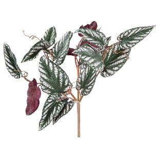 Feuillage artificiel Bégonia Muculata en piquet - plante d'intérieur - H.50cm