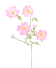 Fleur artificielle Cosmos - composition création florale - H.62cm rose
