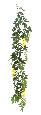 Guirlande artificielle Glycine - feuillage pour intérieur - H.180cm jaune