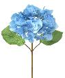 Fleur artificielle Hortensia - création bouquet fleur coupée - H.65 cm bleu