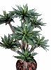 Plante artificielle Agave 9 têtes - succulente pour intérieur - H.105cm vert