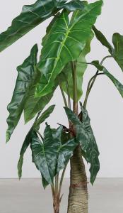Plante artificielle Alocasia 2 troncs - plante d'intérieur - H.140cm vert