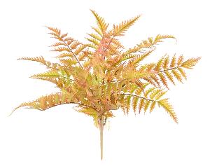 Plante artificielle Fougère plastique en piquet - décoration d'intérieur - H.45cm marron