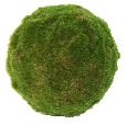 Boule de mousse artificielle - décoration d'intérieur - H.33 cm vert