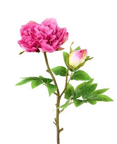 Fleur artificielle Pivoine - création de bouquet composition - H.55cm rose