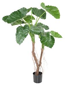 Plante artificielle Alocasia Calidora 2 troncs - décoration d'intérieur - H.130cm