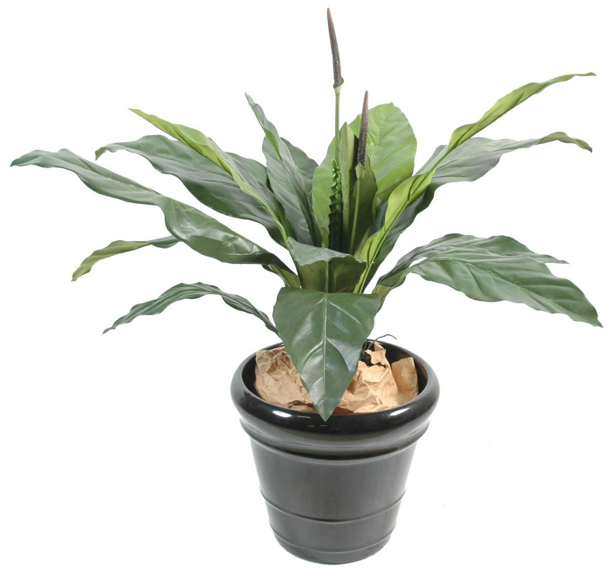 Plante artificielle Anthurium jungle king - décoration d'intérieur - H.80  cm vert
