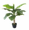 Arbre artificiel fruitier Bananier 12 feuilles - intérieur - H.100cm vert