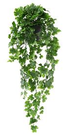 Feuillage artificiel chute de vigne en pot - plante verte pour extérieur - H.68cm