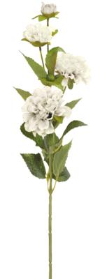 Fleur artificielle Dahlia - création bouquet - H.83 cm blanc