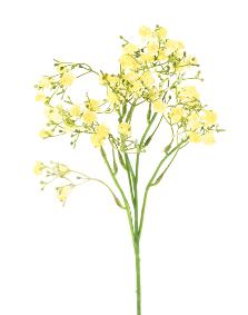 Fleur artificielle Myosotis - composition bouquet - H.50cm jaune