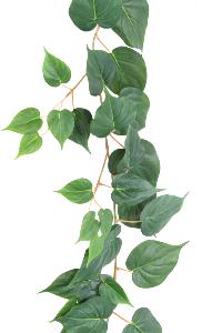 Guirlande artificielle Pothos 114 feuilles - décoration pour intérieur - H.190cm vert
