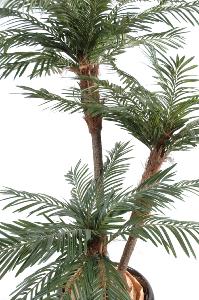 Palmier artificiel 3 troncs - plante artificielle d'intérieur - H.200cm vert